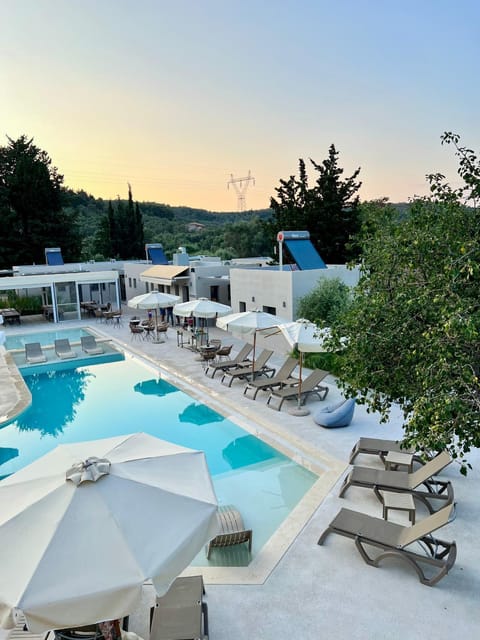 Pool view, Swimming pool, sunbed