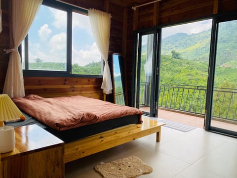 Bed, Natural landscape, View (from property/room), Balcony/Terrace, Photo of the whole room, Bedroom, Mountain view