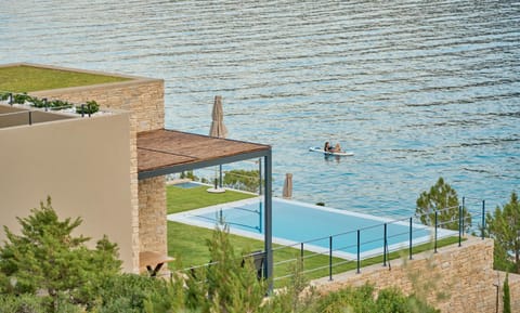 Natural landscape, Garden, Pool view, Sea view, Swimming pool