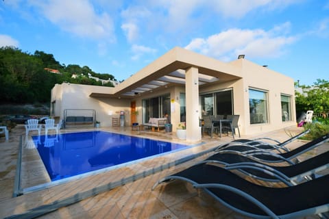 Property building, Patio, Pool view, Swimming pool