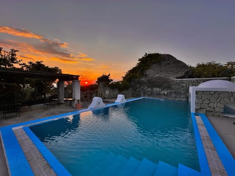 Pool view, Swimming pool, Sunset