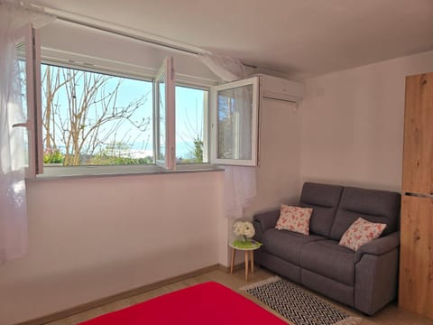 Living room, Seating area, Bedroom, Sea view