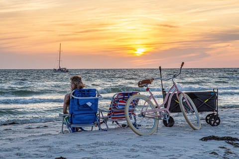 Natural landscape, Beach, Sea view, Sunset