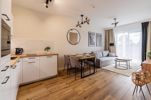 Kitchen or kitchenette, Living room, Seating area