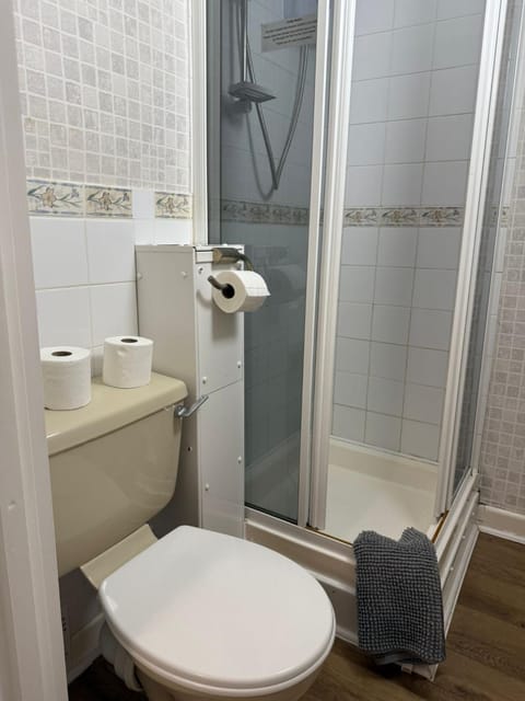 Shower, Toilet, towels