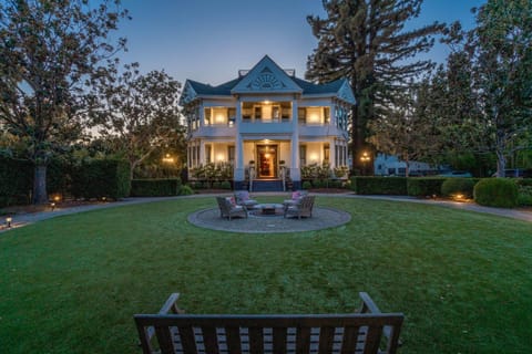Property building, Night, Natural landscape, Garden, Garden view