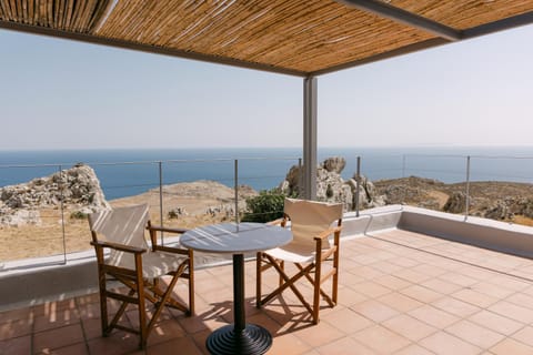 Patio, Day, Natural landscape, View (from property/room), Balcony/Terrace, Seating area, Sea view