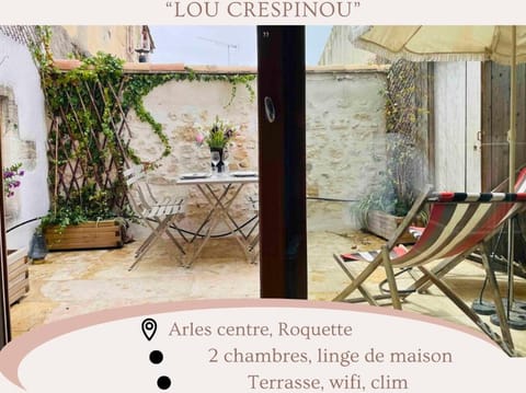 Lou Crespinou Arles terrasse Apartment in Arles