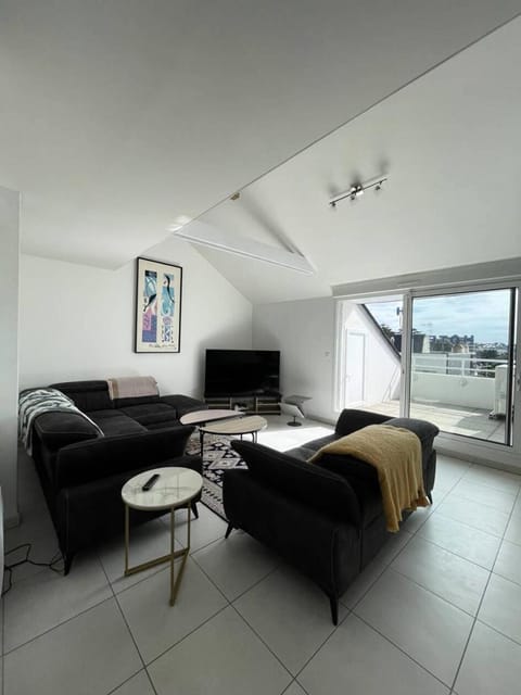 Résidence Le Rocher - Appartement duplex avec vue sur les toits du val andré MAE-5384 Apartment in Brittany