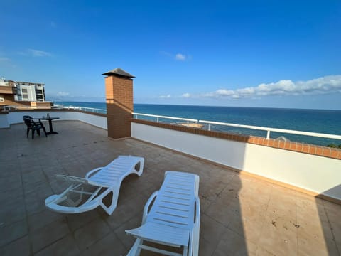 Day, View (from property/room), Balcony/Terrace, Sea view, sunbed