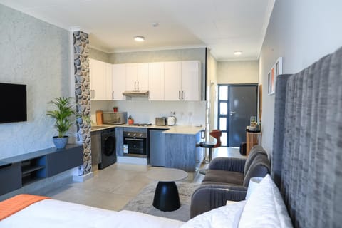 TV and multimedia, Kitchen or kitchenette, Photo of the whole room, Seating area, Bedroom, minibar, oven, pet friendly, stove