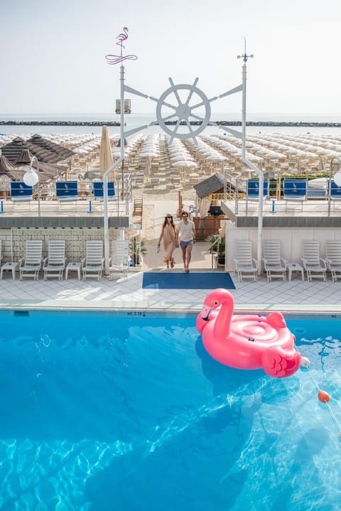 Pool view, Swimming pool, sunbed