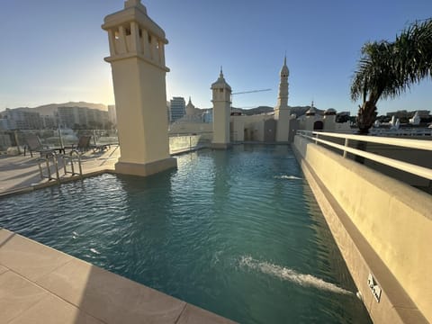 Summer, Solarium, Area and facilities, Swimming pool, Sunset