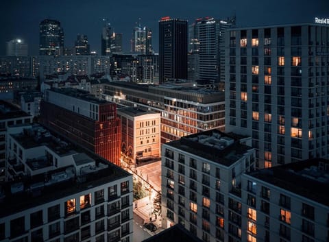Property building, Night, City view