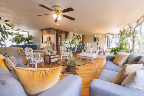 Living room, fireplace