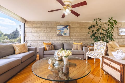 Living room, fireplace