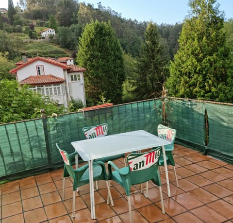 Property building, Patio, Day, Natural landscape, View (from property/room), Balcony/Terrace, Balcony/Terrace, Dining area