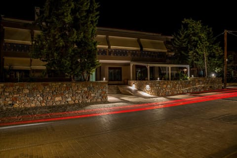Property building, Night, Neighbourhood, Street view, Parking