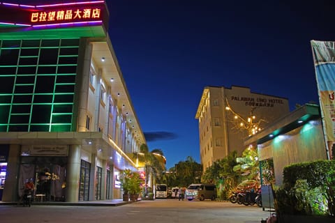 Property building, Night, City view, Parking