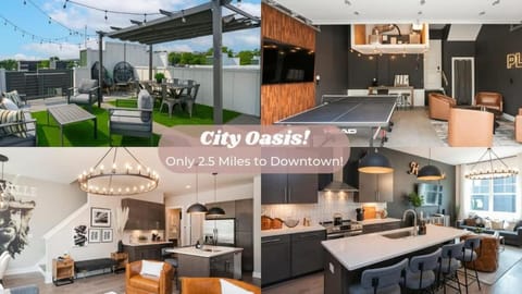 Rooftop Deck and Rec Room Minutes to DWNTN House in East Nashville