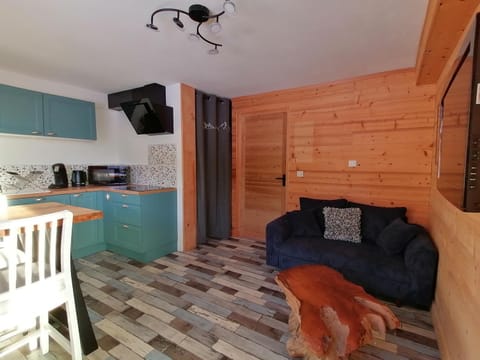 Kitchen or kitchenette, Living room, Dining area