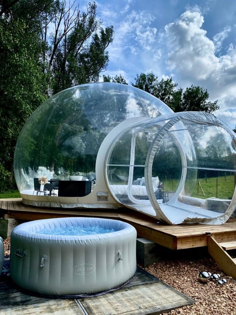 La bulle du Bon'Heure Luxury tent in Wallonia, Belgium