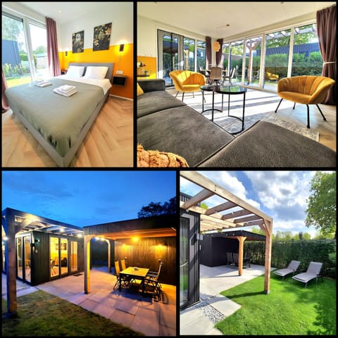 Bed, Day, Garden, Living room, Photo of the whole room, Bedroom, Garden view, sunbed