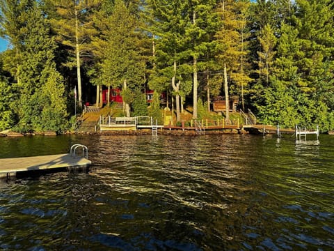 Well-appointed Adirondack cabin directly on 9-mile lake Cabin in Bellmont