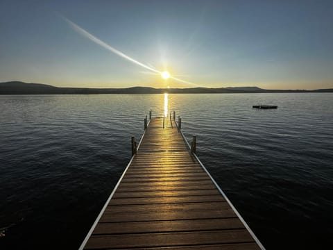Lake view, Mountain view, Sunset