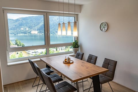 Natural landscape, Living room, Dining area, Lake view, Mountain view