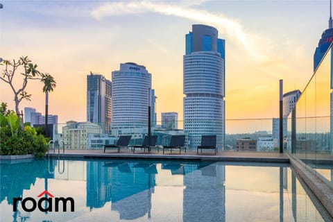 City view, Pool view, Swimming pool, Sunset, sunbed