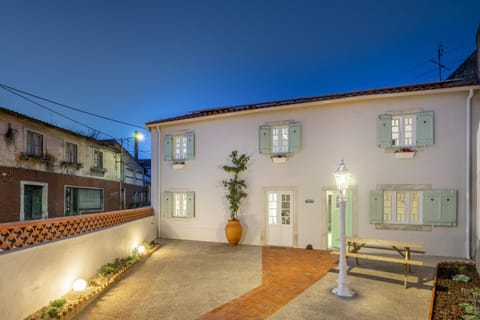 Property building, Patio, Night