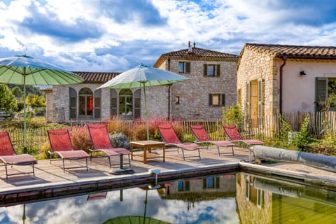 Property building, Living room, Swimming pool