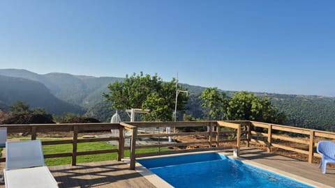 Patio, Natural landscape, Mountain view, Pool view, Swimming pool