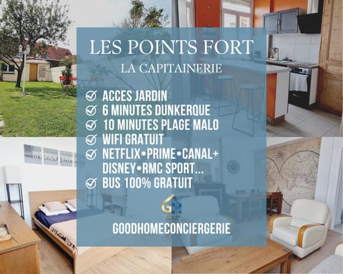 Villa Marine*La Capitainerie Apartment in Dunkirk