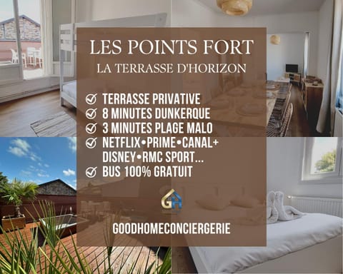 GoodHome*La Terrasse D'Horizon Apartment in Dunkirk