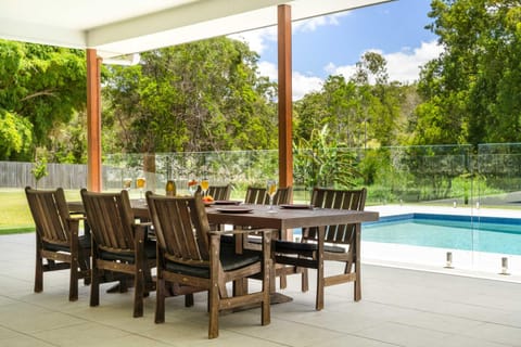 Patio, Dining area, Garden view, Pool view, Swimming pool