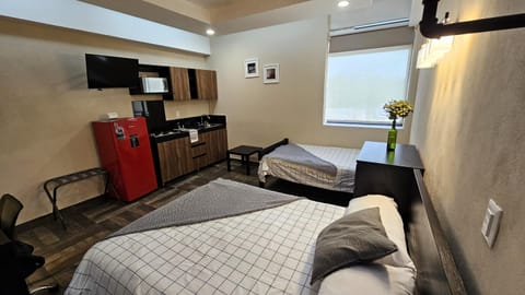 A14 Premium Suite BLACK PLUS Cocina Terraza Companies Work Teams 2-3 PAX Apartment in Hidalgo, Mexico