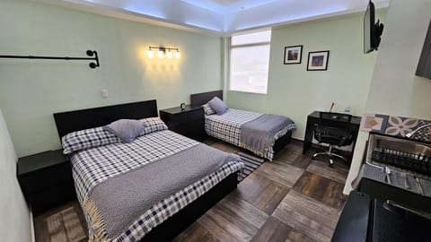 A14 Premium Suite BLACK PLUS Cocina Terraza Companies Work Teams 2-3 PAX Apartment in Hidalgo, Mexico