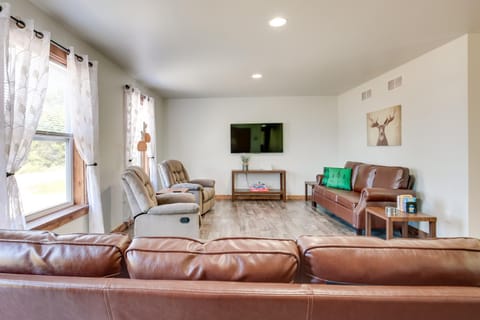 Wooded Hancock Home Near Ski and Snowmobile Trails! House in Hancock