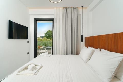 Bed, TV and multimedia, Photo of the whole room, Bedroom