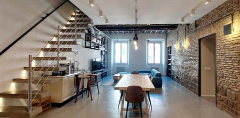 Living room, Seating area, Dining area