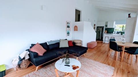 Living room, kitchen