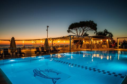 Pool view, Swimming pool, Sunset