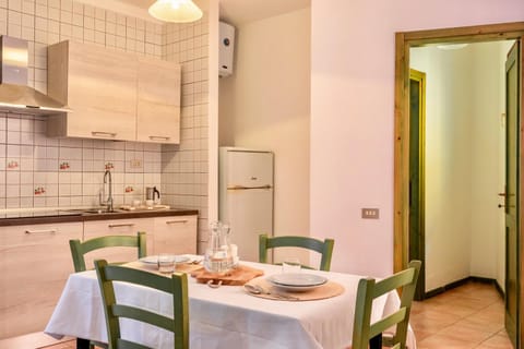 Kitchen or kitchenette, Dining area, stove