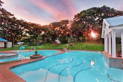 Natural landscape, Garden view, Sunset