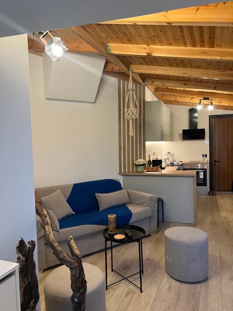 Kitchen or kitchenette, Living room, Seating area