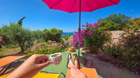 Natural landscape, Garden, Balcony/Terrace, Sea view, sunbed