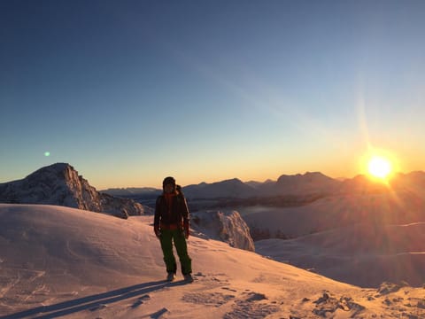Nearby landmark, Day, People, Natural landscape, Winter, Mountain view, Sunrise