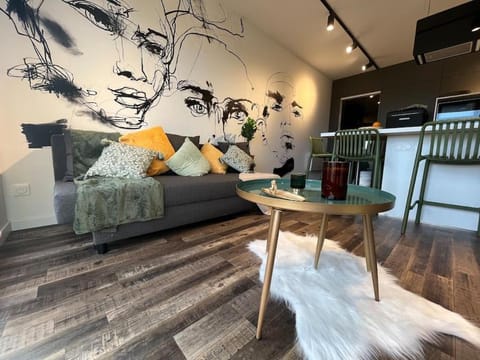 Kitchen or kitchenette, Living room, Dining area